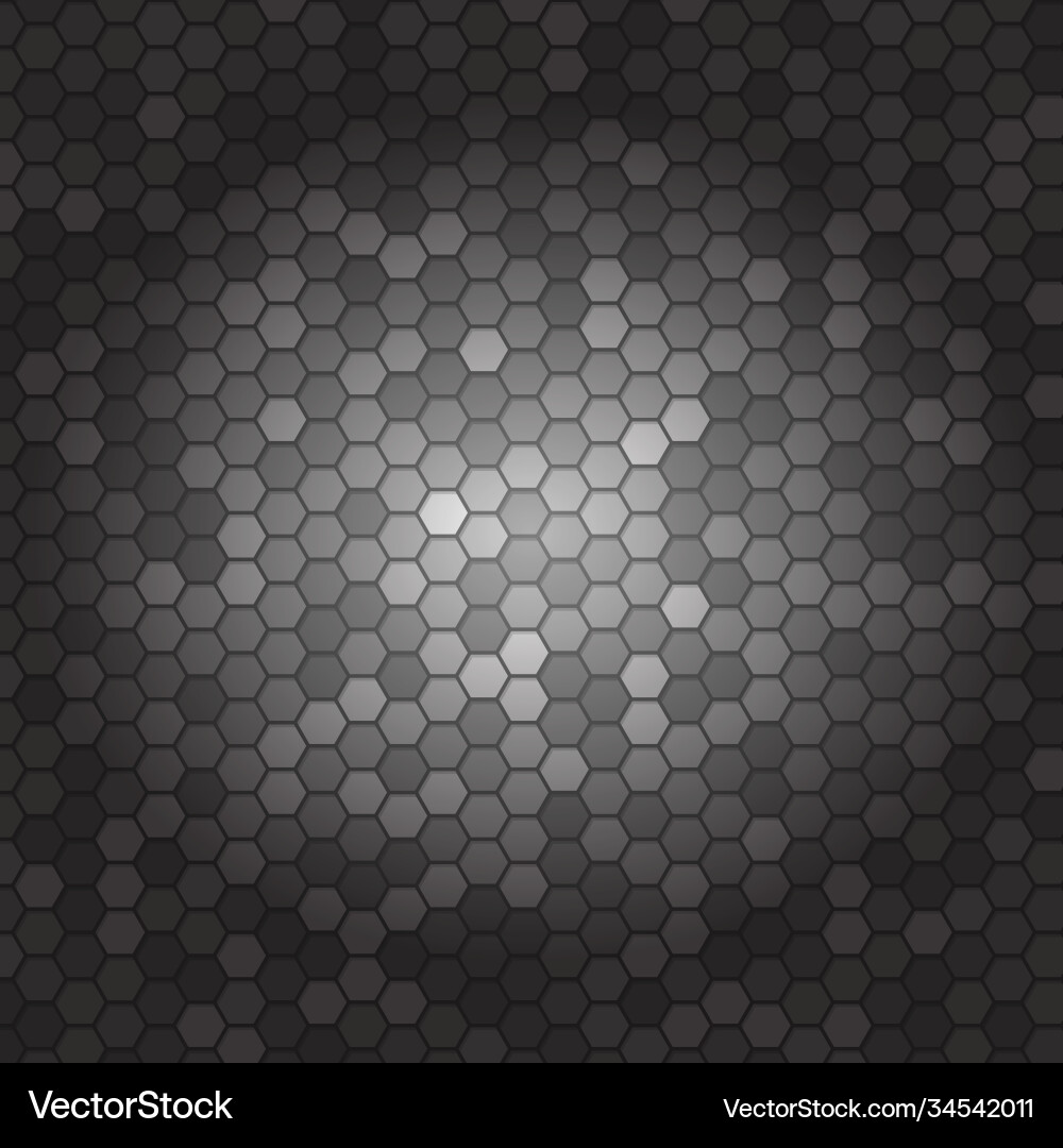 Abstract background with many small hexagons vector image