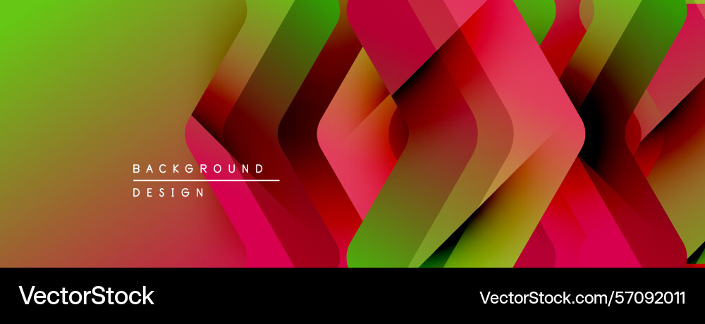 Abstract geometric shapes create vibrant gradient Vector Image