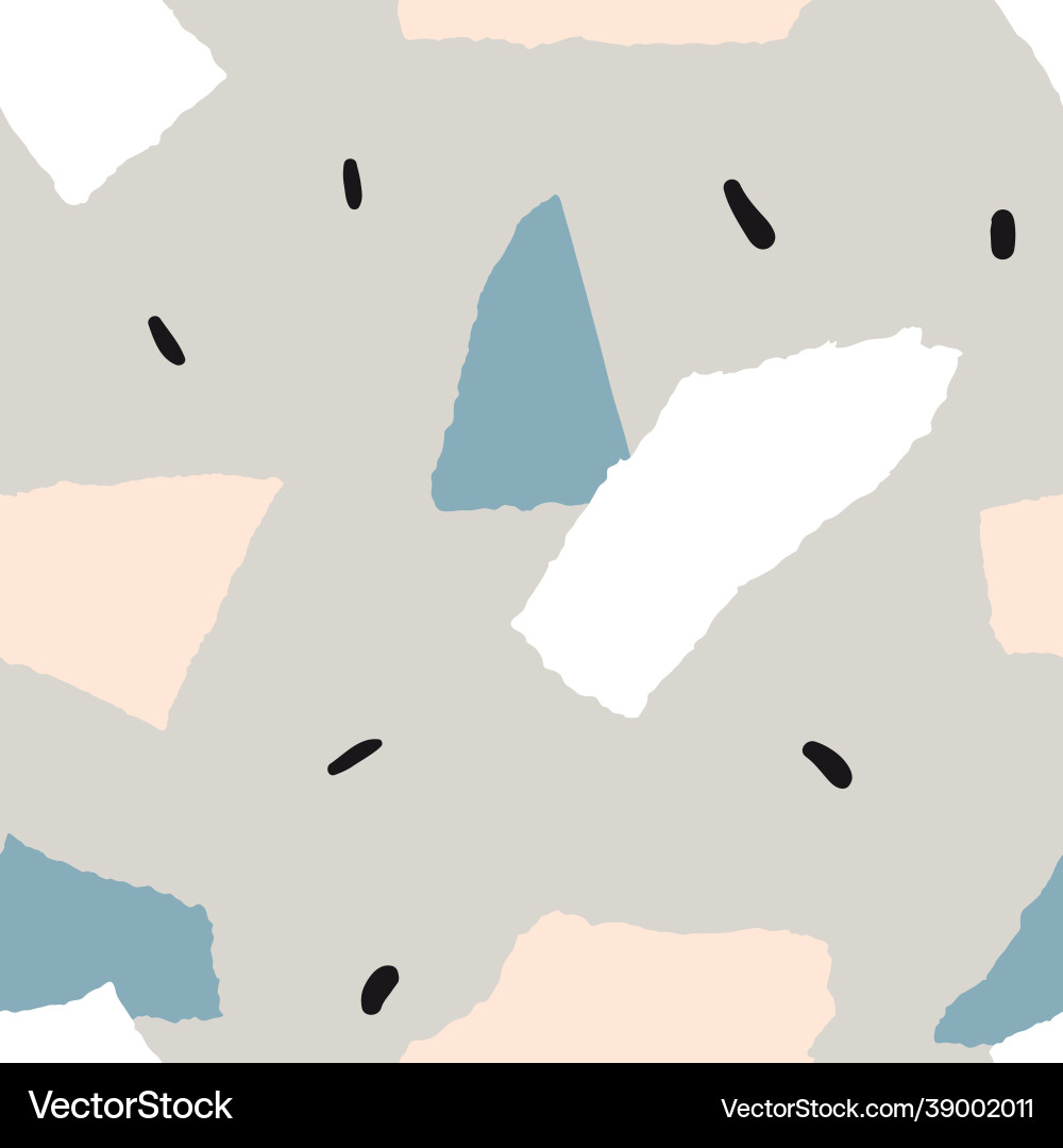 Abstract shapes and dots seamless pattern Abstract shapes and dots seamless pattern Vector Image