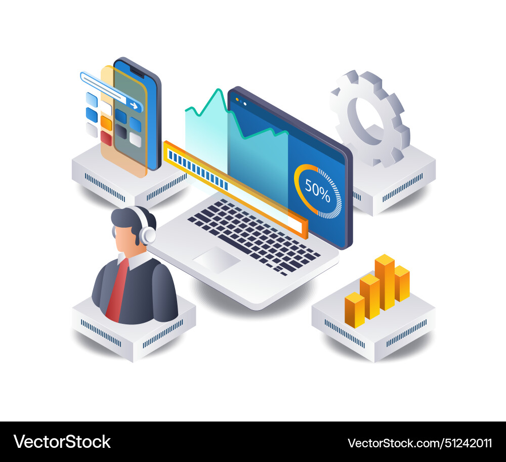 Analysis of technology business development Analysis of technology business development Vector Image