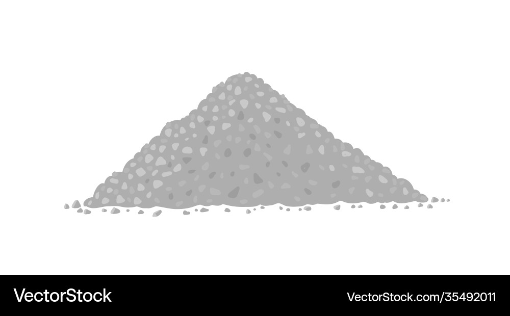 Angular Gray Rock Heap vector image