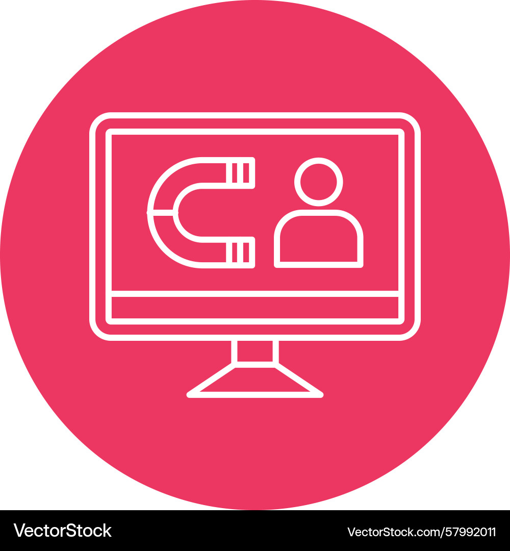 Attract line multi circle Vector Image