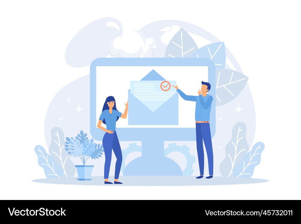 Digital marketing characters targeting audience Digital marketing characters targeting audience vector image