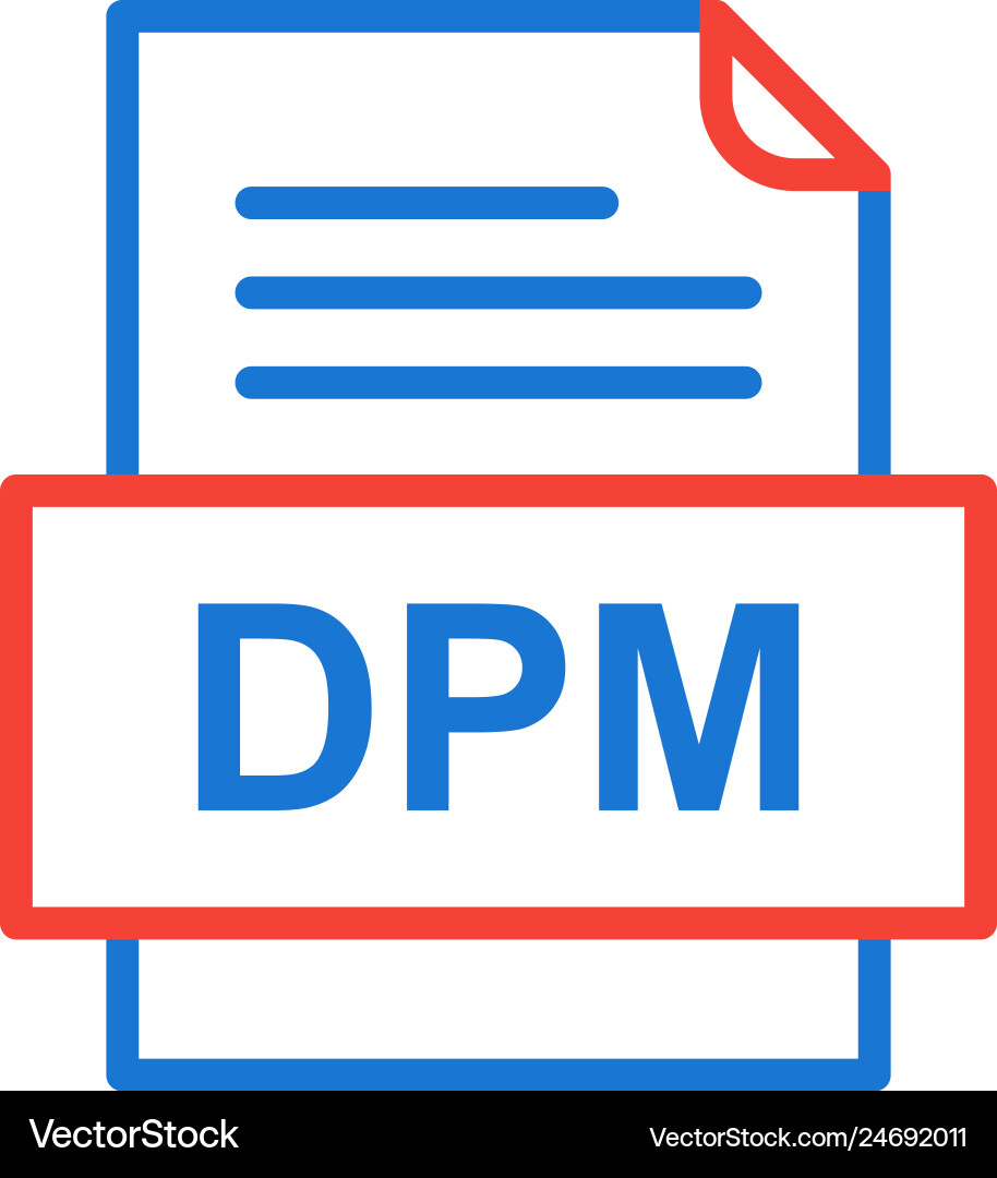 Dpm file document icon Vector Image