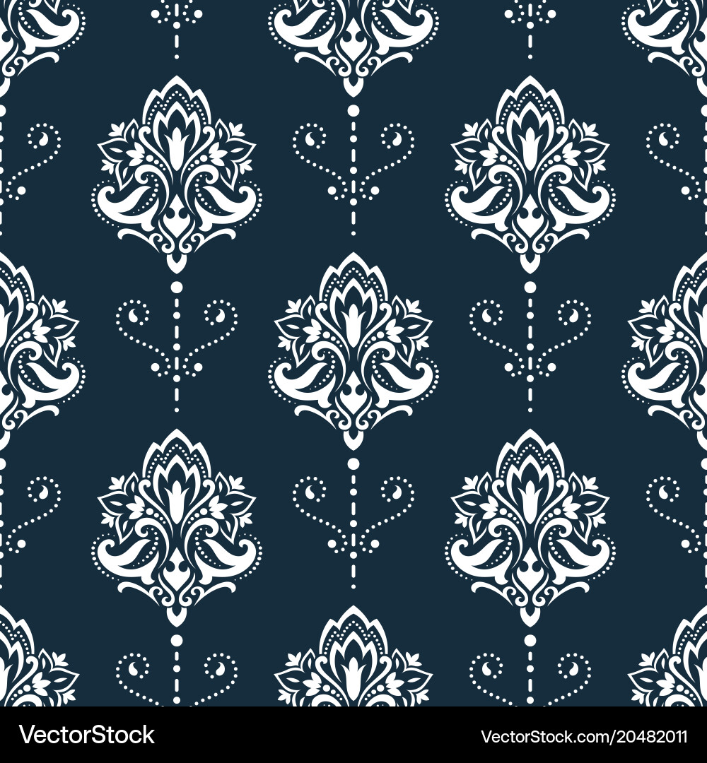 Elegant Damask Pattern vector image