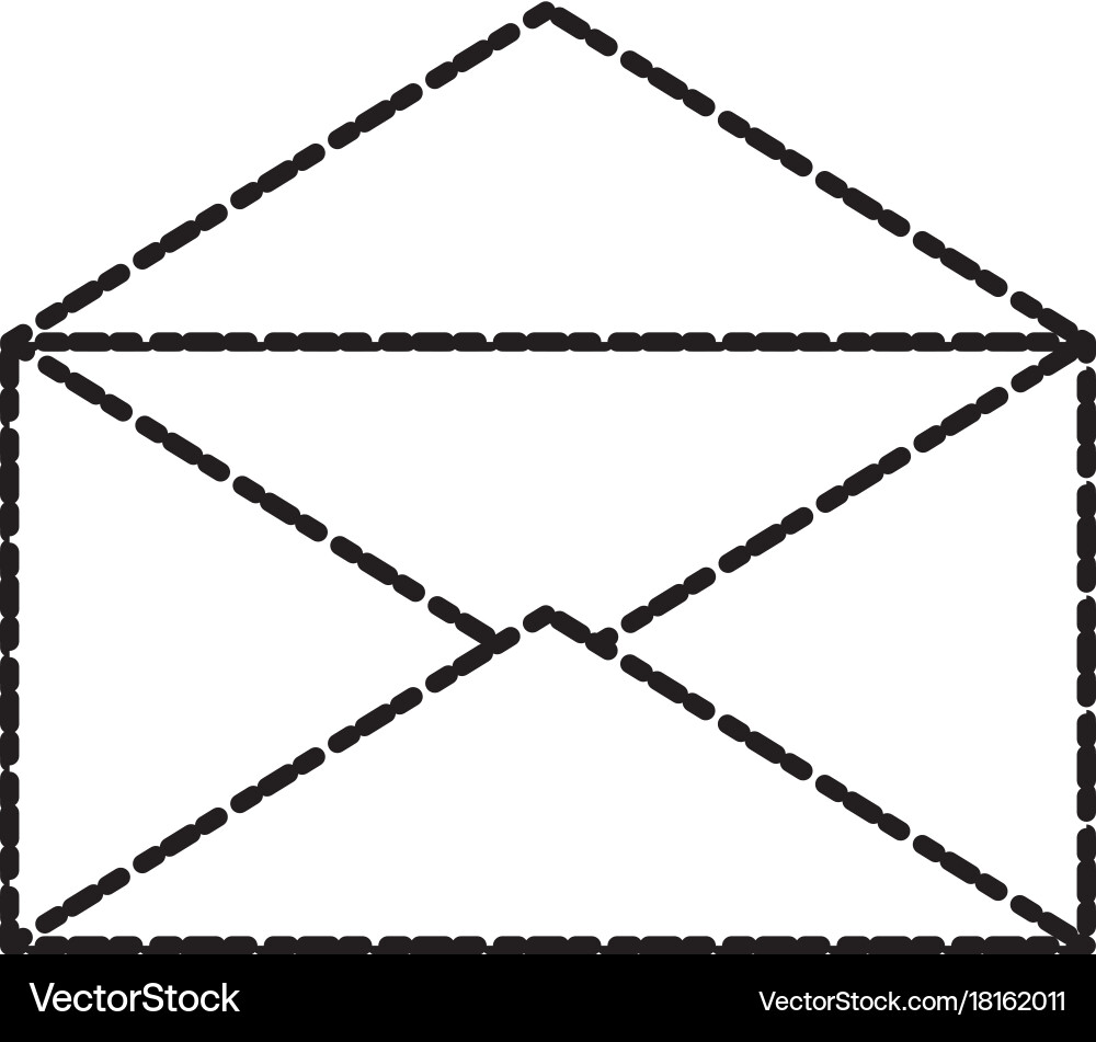 Envelope mail open Vector Image