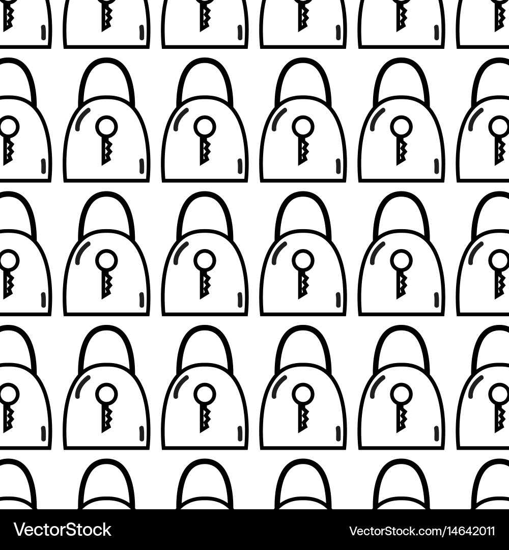 Figure padlock security tool service background Vector Image