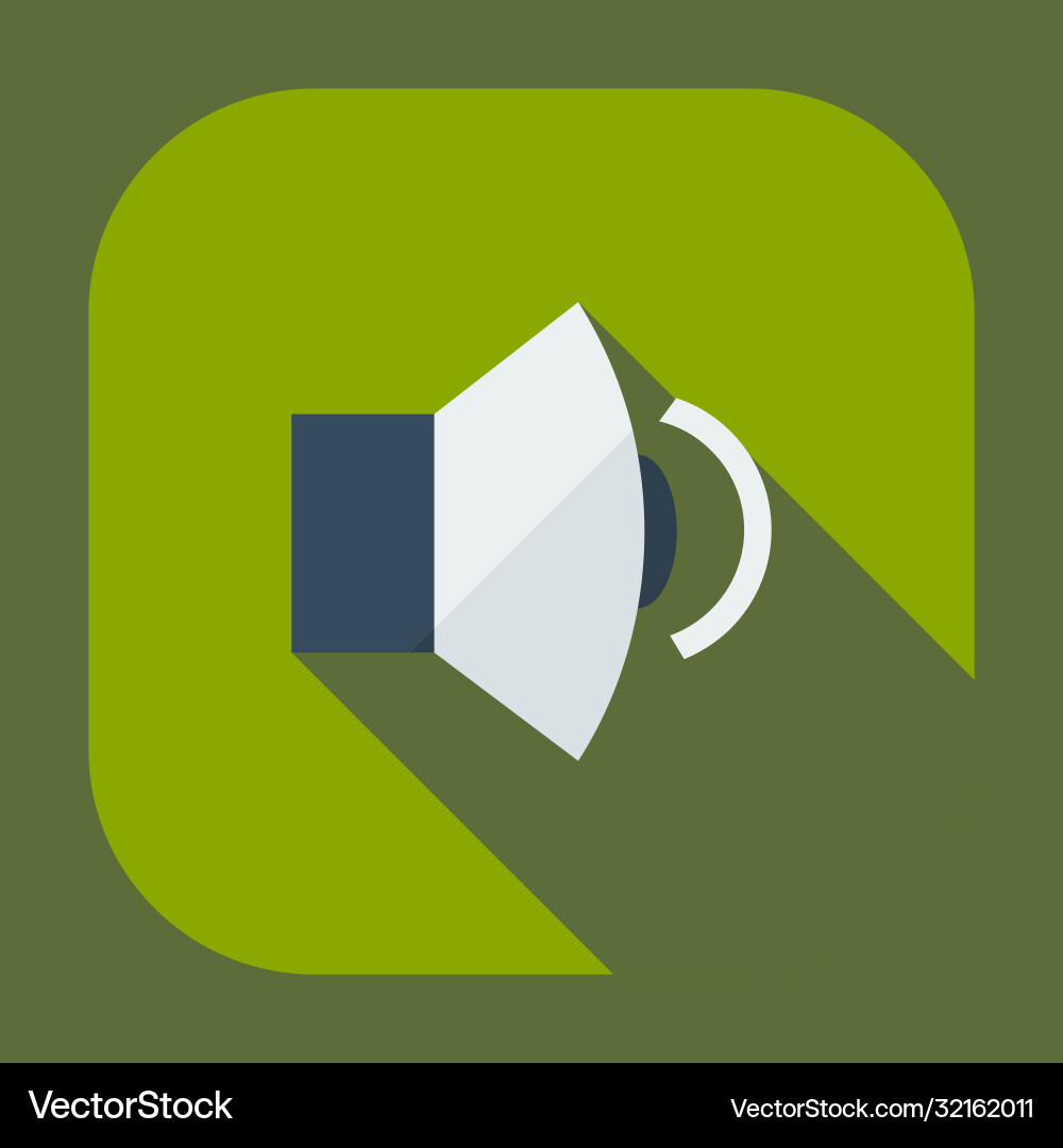 Flat modern design with shadow icons sound Flat modern design with shadow icons sound vector image