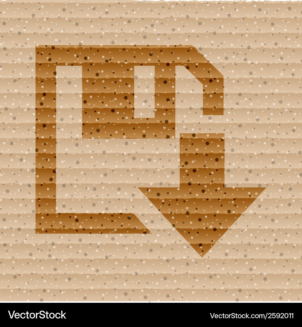 Floppy disk download flat modern web button vector image