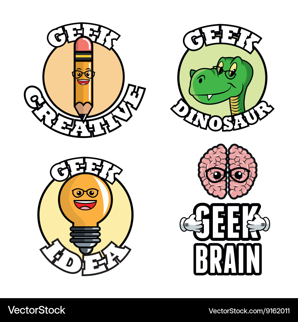 Geek design identity concept Vector Image