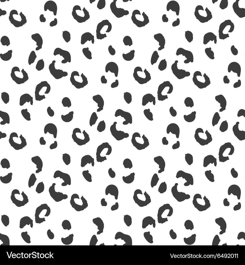 Leopard Skin Seamless Pattern vector image