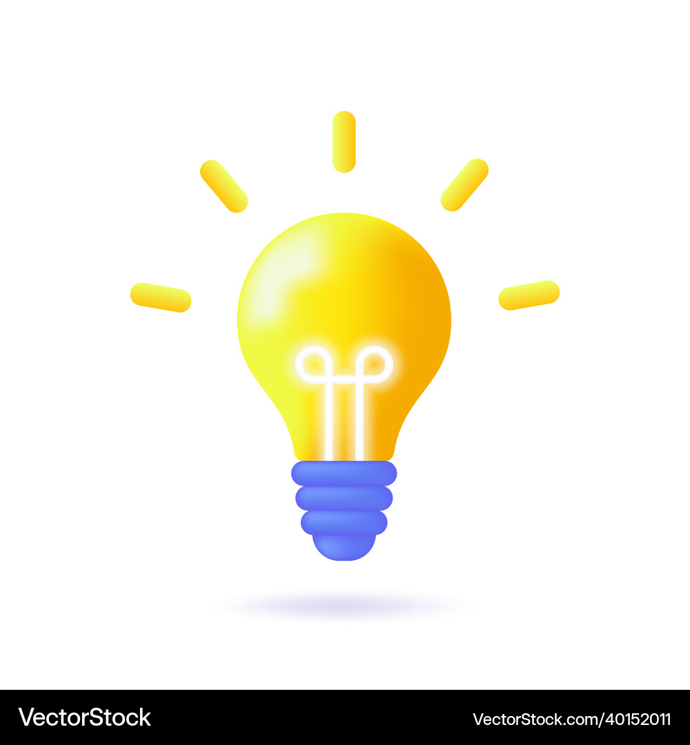 Light bulb icon isolated on white background Light bulb icon isolated on white background vector image