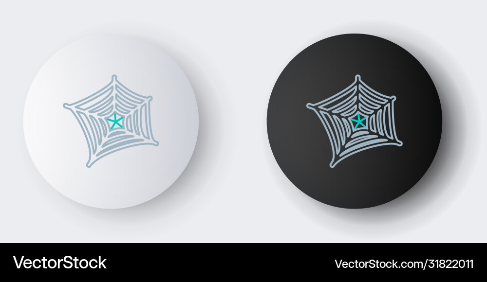 Line spider web icon isolated on grey background Line spider web icon isolated on grey background Vector Image