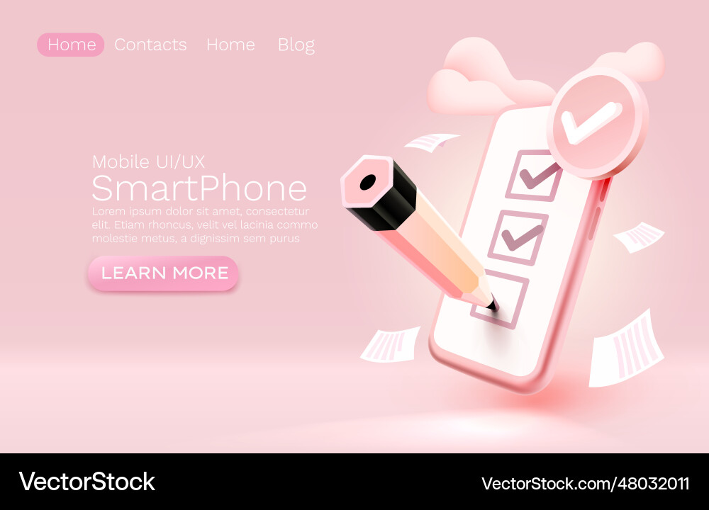 Mobile confirmation document check list service Mobile confirmation document check list service Vector Image