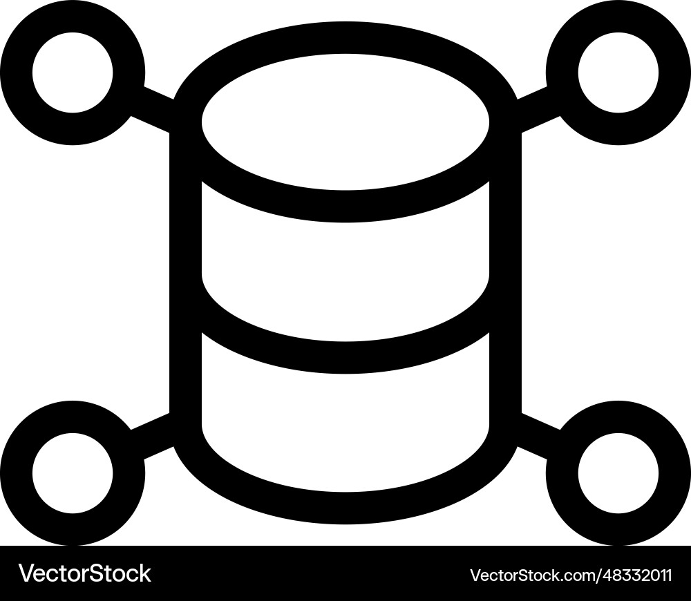 Network database icon Network database icon Vector Image