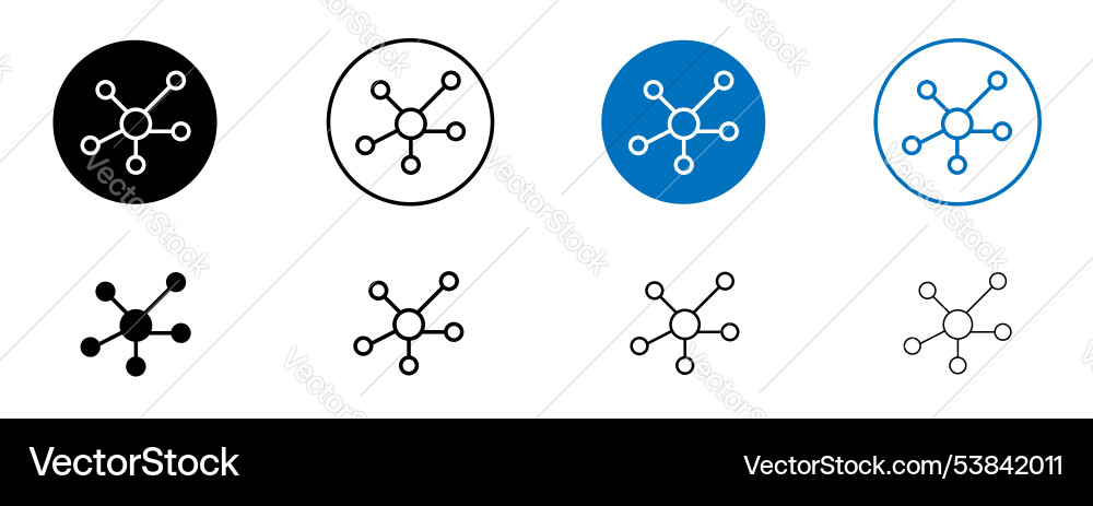 Particle icon set Particle icon set Vector Image