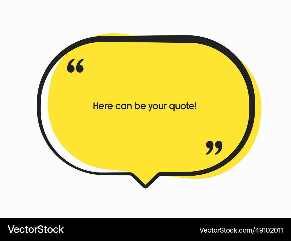Quote frame blank text boxes message Quote frame blank text boxes message vector image