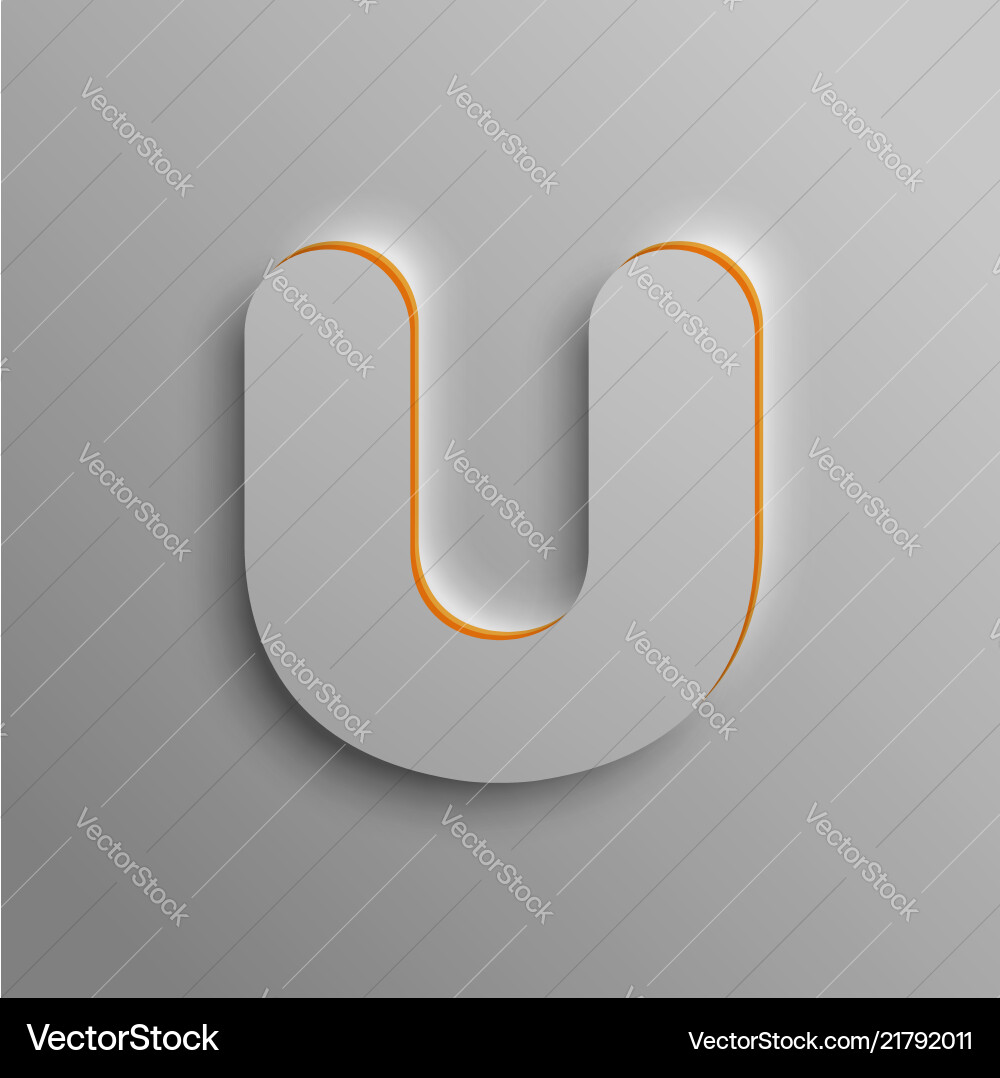 Realistic 3d font Realistic 3d font vector image