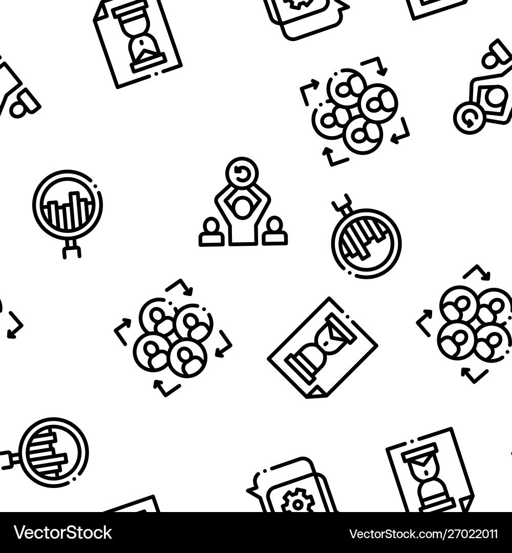 Scrum agile seamless pattern Scrum agile seamless pattern vector image