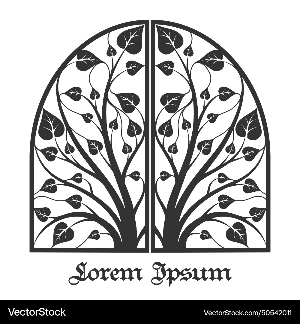 Tree frame Vector Image