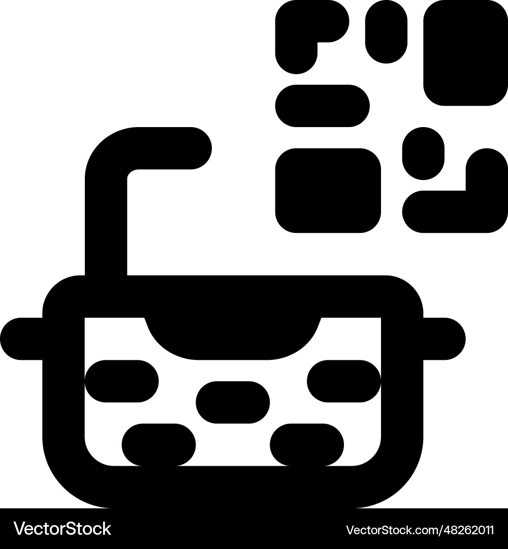Typewriter details identified through qr code Vector Image