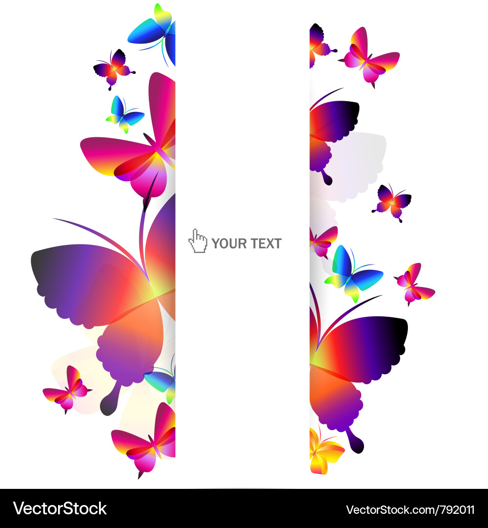 Vibrant Butterfly Splash Royalty Free Vector Image