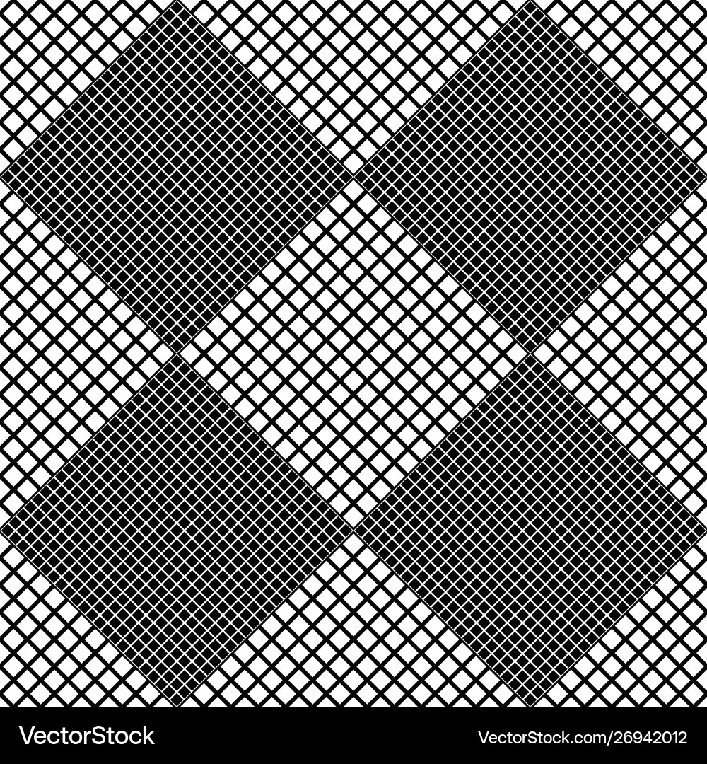 Abstract black and white seamless square pattern Vector Image