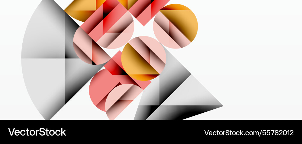 Abstract geometric artwork with overlapping Vector Image