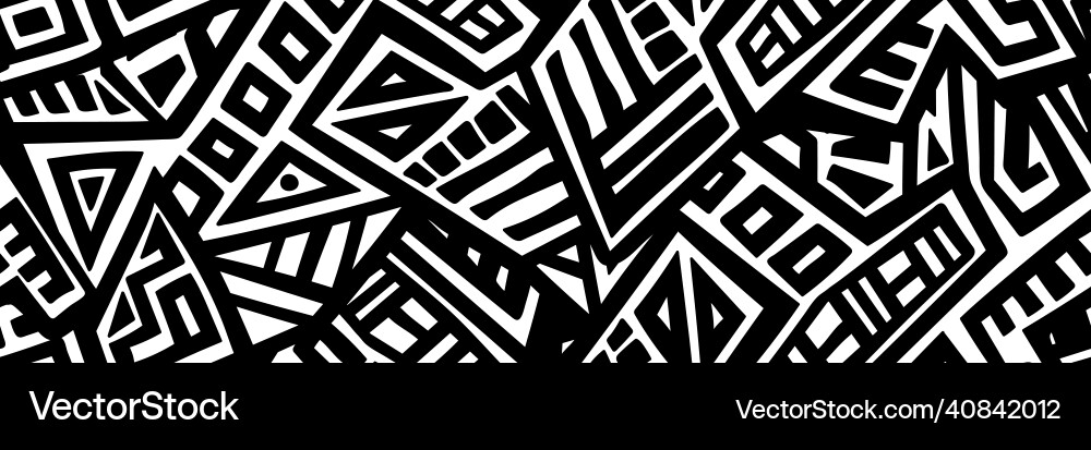 Abstract seamless pattern in ethnic style Vector Image