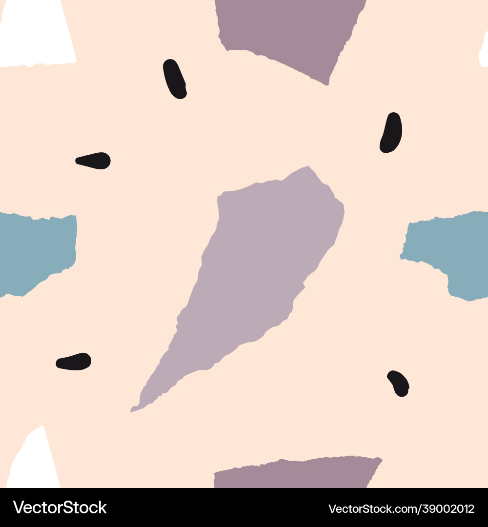 Abstract shapes and dots seamless pattern Abstract shapes and dots seamless pattern Vector Image