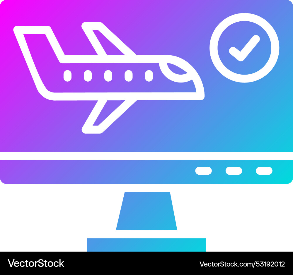 Check in icon design Vector Image