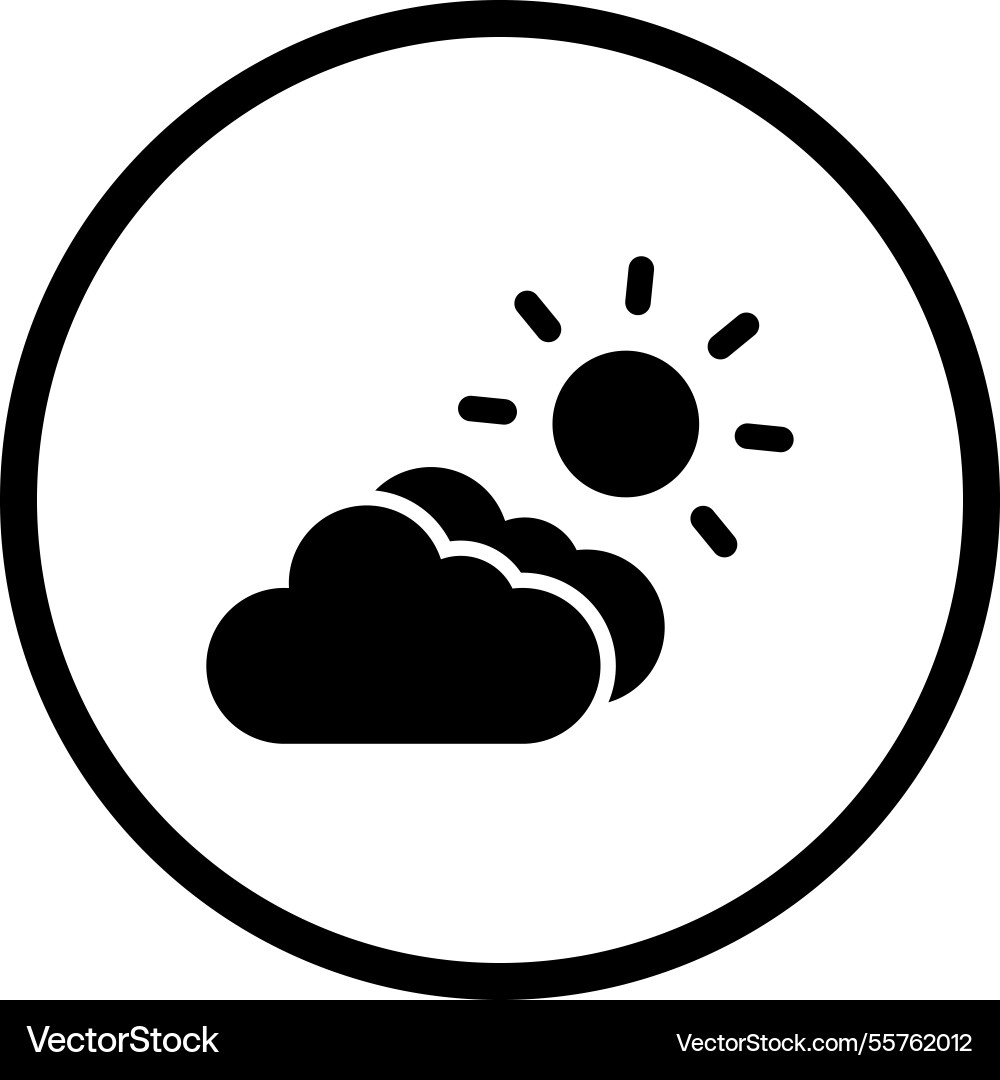 Cloudy icon design Vector Image