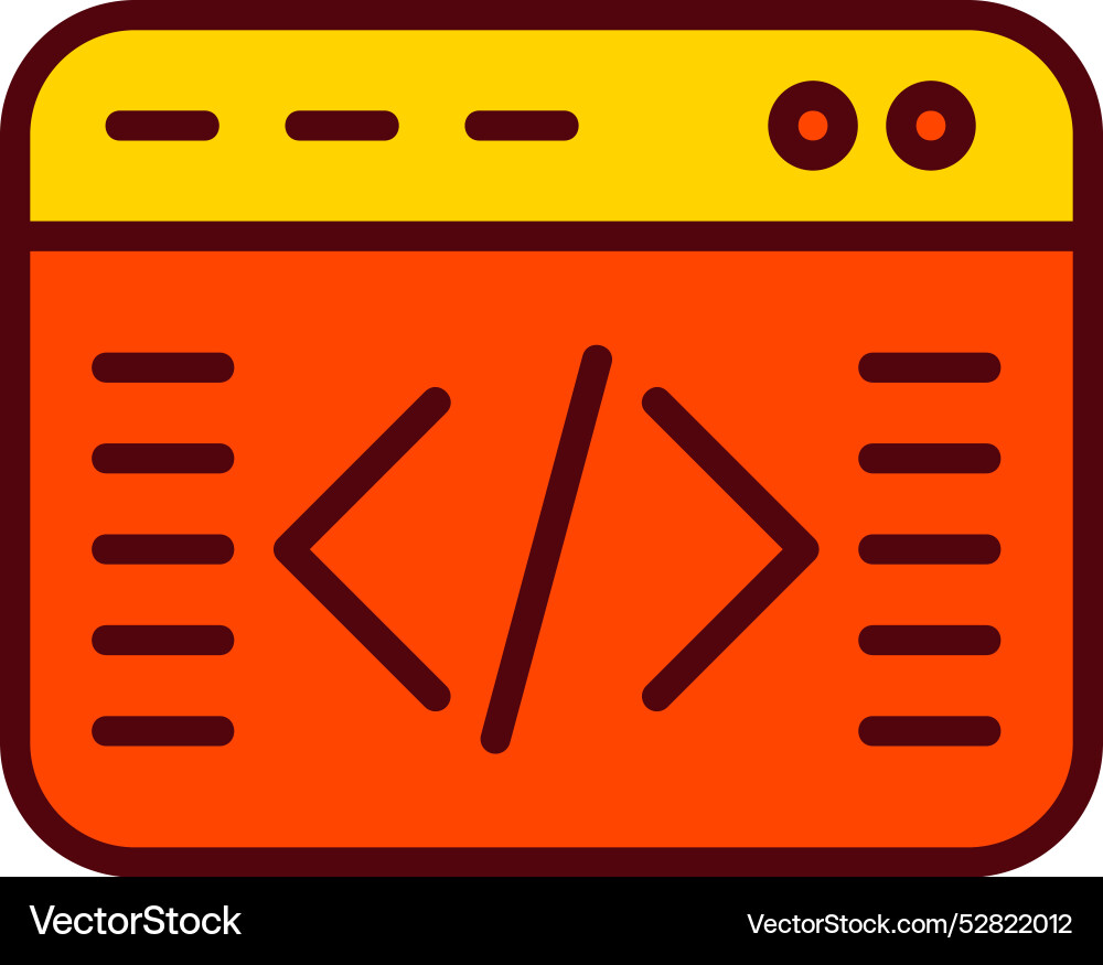 Coding icon design Vector Image