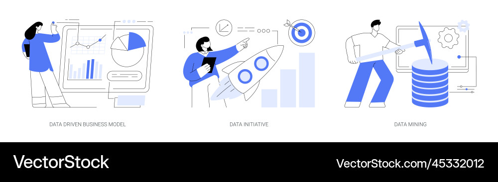 Data analytics abstract concept Data analytics abstract concept vector image