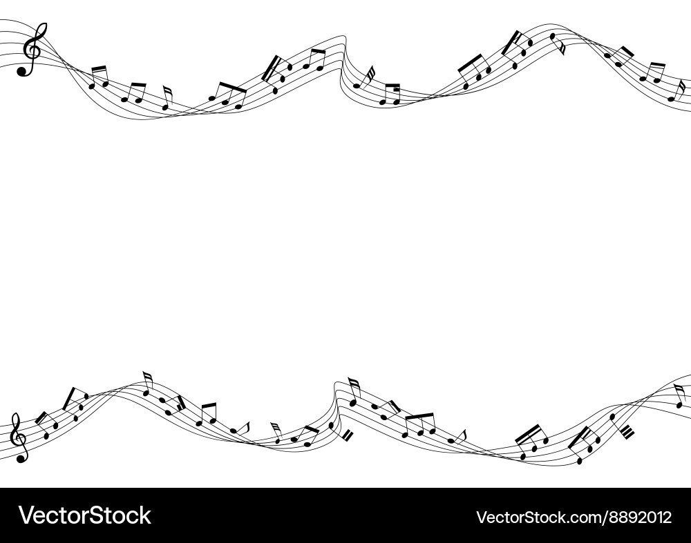 Dynamic Musical Flow vector image