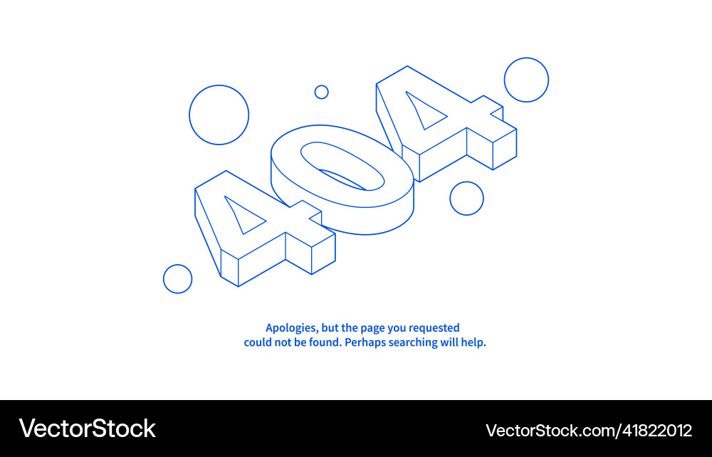 Error web page concept vector image