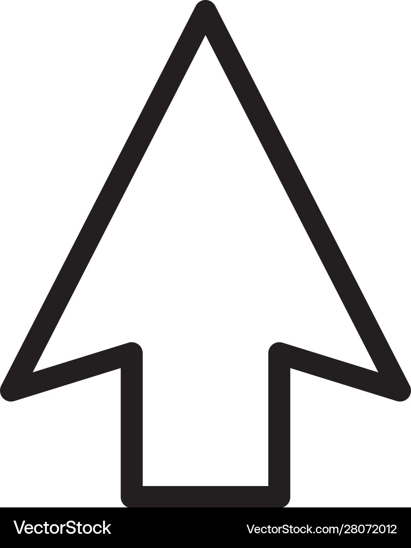 Isolated cursor arrow design vector image