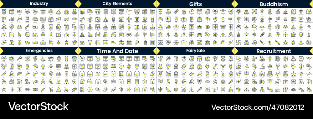 Linear style icons pack in this bundle include Linear style icons pack in this bundle include Vector Image