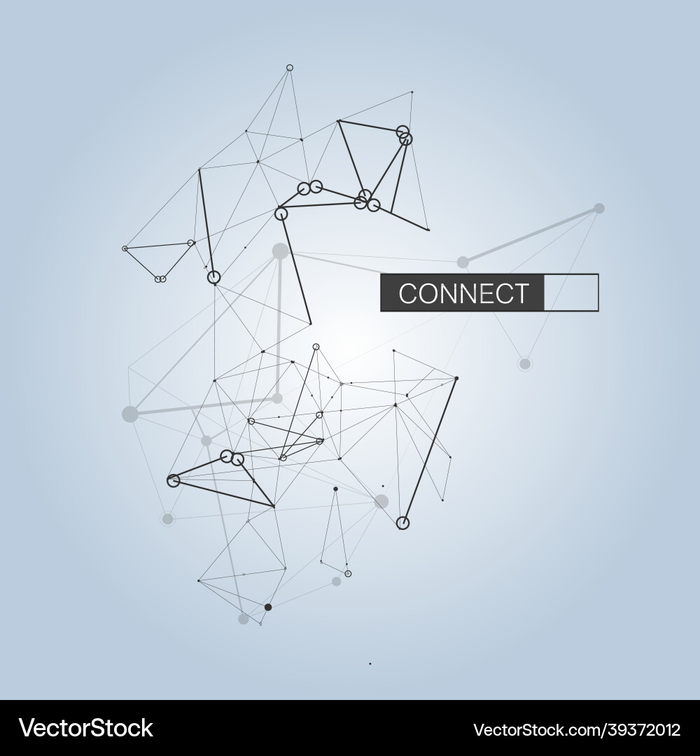 Modern with connection design Modern with connection design vector image