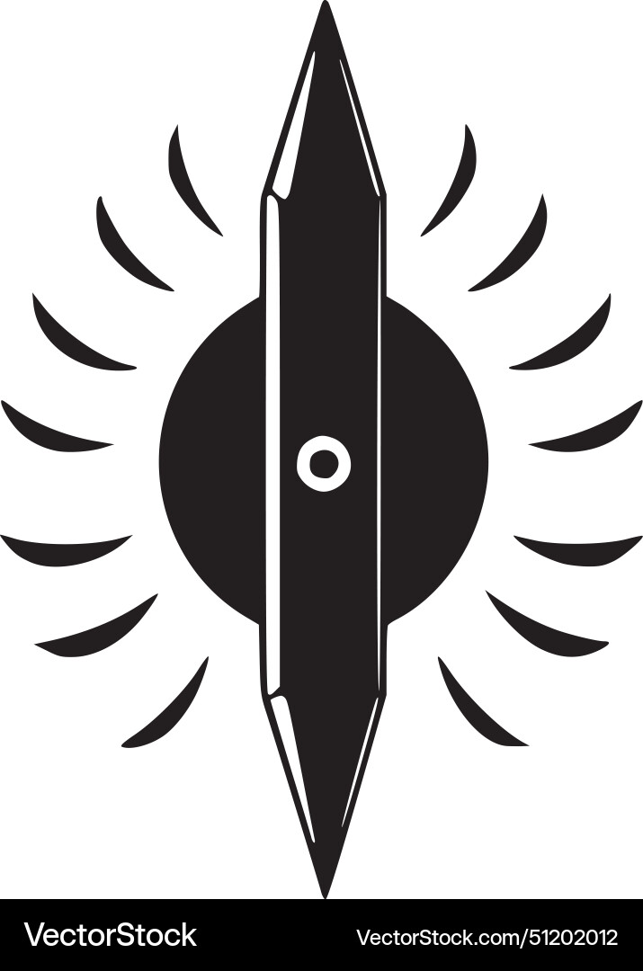 Pen - black and white Royalty Free Vector Image