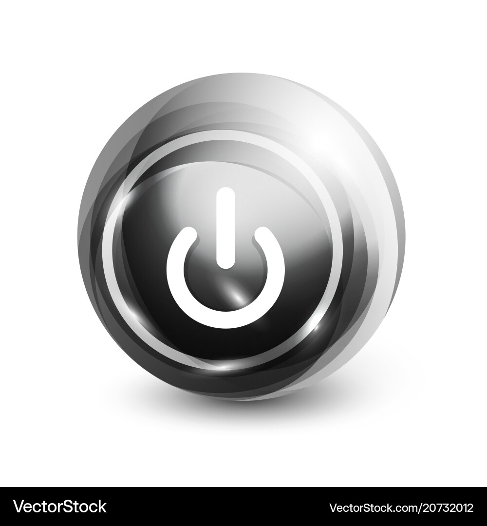 Power button icon start symbol Power button icon start symbol vector image