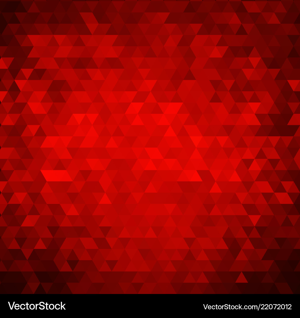 Red Triangle Geometric Background Vector Image