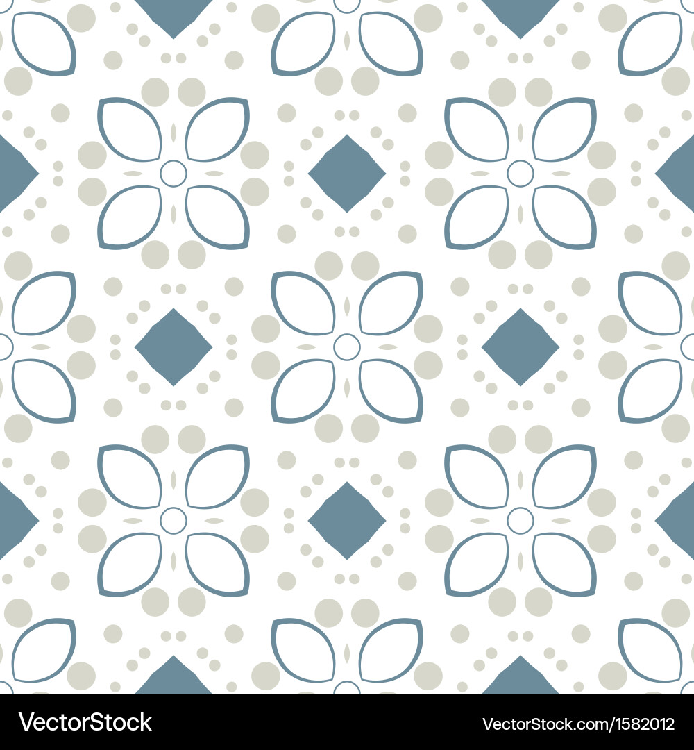 Retro Color Pattern Tile vector image