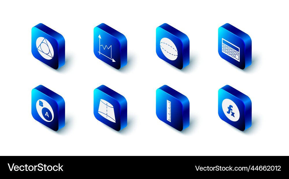 Set graph schedule chart diagram geometric Set graph schedule chart diagram geometric vector image