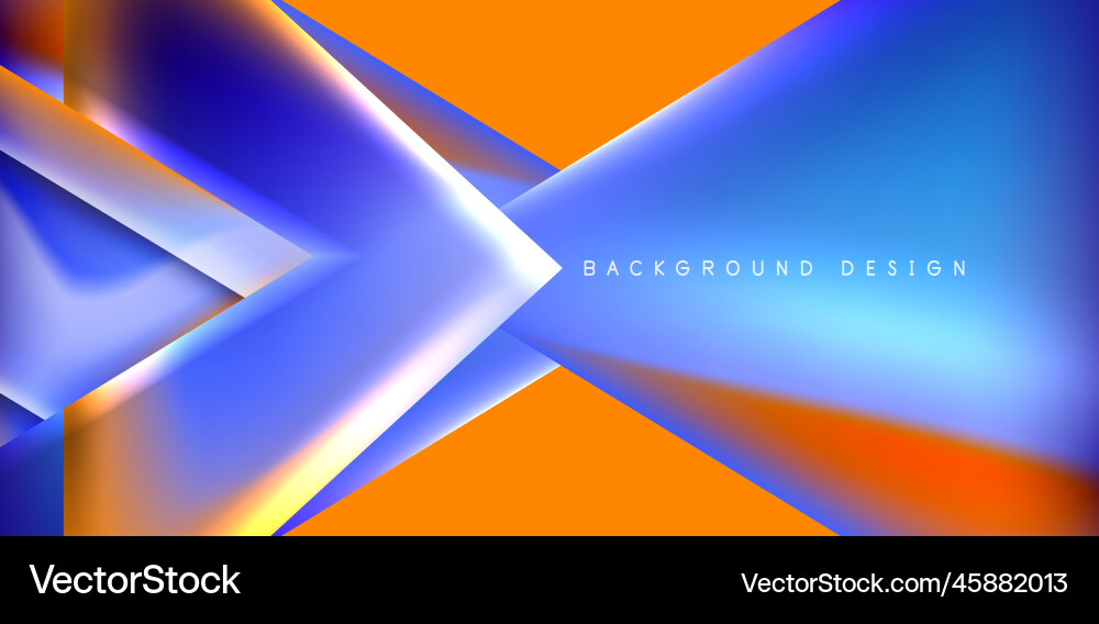 Abstract background with overlapping triangles Vector Image