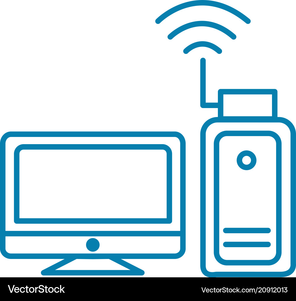 Access point linear icon concept Access point linear icon concept vector image