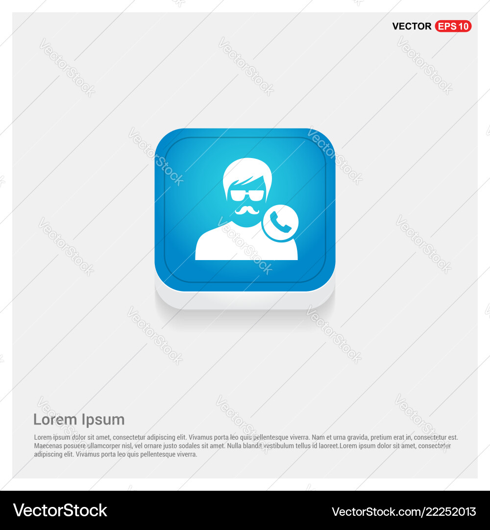 Call user icon Call user icon vector image