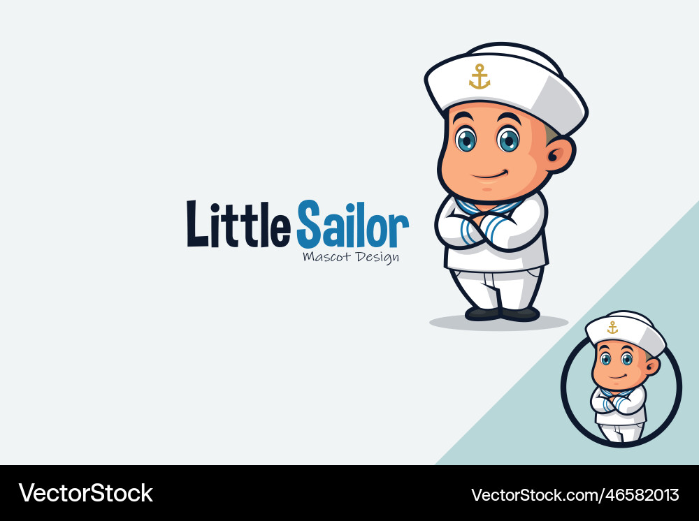 Cheerful Sailor Mascot Vector Image