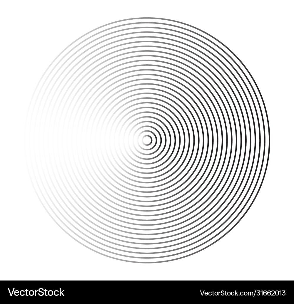 Concentric circle elements element for graphic Vector Image
