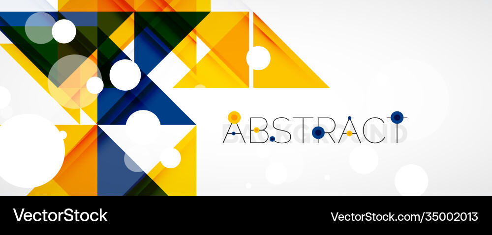 Geometric abstract background techno color Vector Image
